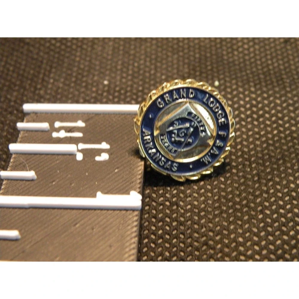 Masonic Grand Lodge F&AM Arkansas 50 Years 1838 Lapel Pin Freemasonry